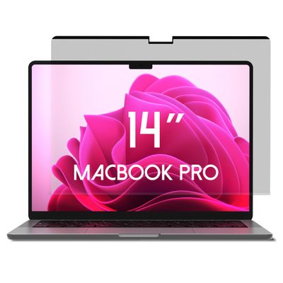 ANBAC Magnetic Privacy Screen for MacBook Pro 14 Inch (2021-2025, M1, M2, M3, M4, M5, Pro, Max), Removable Laptop Privacy Filter, Blue Light Blocking Shield and Protector