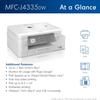 Brother INKvestment Tank MFC-J4335DW Wireless Color All-in-One Inkjet Printer - Print Copy Scan Fax - 20 ppm, 4800 x 1200 dpi, 8.5" x 11", Auto Duplex Printing, 20-Sheet ADF, Wulic Printer Cable view 2