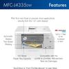 Brother INKvestment Tank MFC-J4335DW Wireless Color All-in-One Inkjet Printer - Print Copy Scan Fax - 20 ppm, 4800 x 1200 dpi, 8.5" x 11", Auto Duplex Printing, 20-Sheet ADF, Wulic Printer Cable view 3