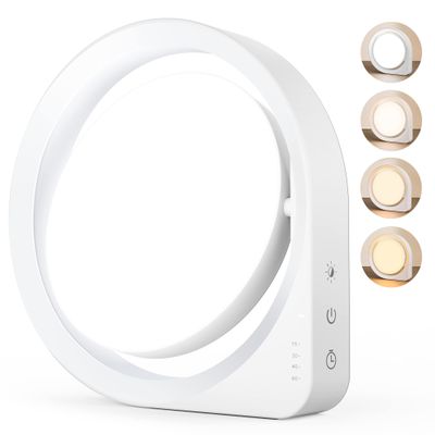 MediAcous 11000Lux Sunlight Lamp, 4 Brightness & Color Temperature & Timer