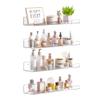 upsimples 4 Pcs 15" Acrylic Shelves for Wall Storage and Organizer, Clear view 1