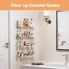 upsimples 4 Pcs 15" Acrylic Shelves for Wall Storage and Organizer, Clear view 3
