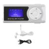 Tiiyee Mp3 Player, Music Player Slim MP3 Support 16GB Extension Card LCD Screen Portable Digital Music Lossless Sound with Earphone USB Cable Mini BackClip for Home Party Sport Running(Silver) view 4