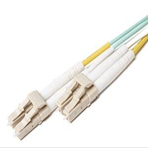 FiberCablesDirect Multi-Pack 5M OM3 LC LC Fiber Optic Cables 50/125 Duplex Multimode (Pack of 4)