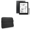 BoxWave Case Compatible with Boyue Likebook Mimas - Polar Jacket, Puffy Padded Material Zip Up Sleeve Pouch - Jet Black view 1