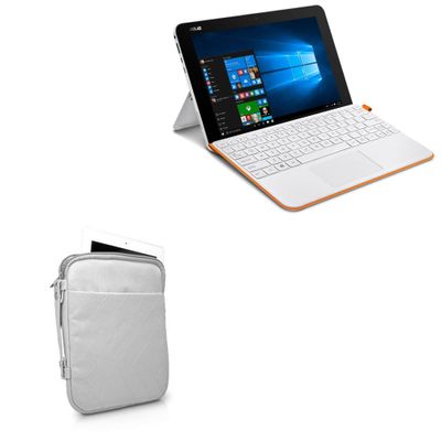 BoxWave Case Compatible with ASUS Transformer Mini (T102) - Quilted Carrying Bag, Soft Synthetic Leather Cover w/Diamond Design - Cool Grey