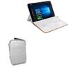 BoxWave Case Compatible with ASUS Transformer Mini (T102) - Quilted Carrying Bag, Soft Synthetic Leather Cover w/Diamond Design - Cool Grey view 1