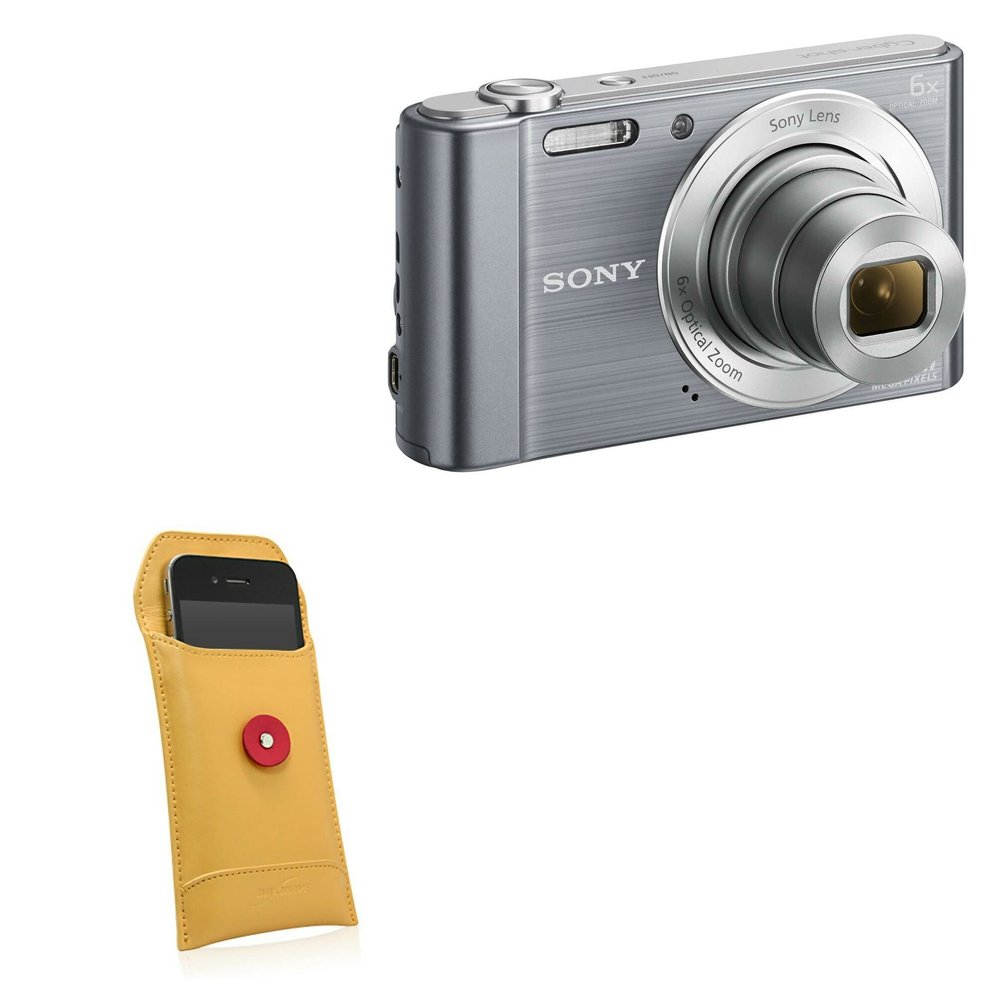 BoxWave Case Compatible with Sony CyberShot DSC-W810 - Manila Leather Envelope, Retro Envelope Style Hip Cover