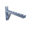 NavePoint Electro Zinc Plated Wire Mesh Cable Tray Bracket, Silver Steel, Triangle, Wall Mount, 300mm, 2 Pack view 1