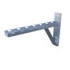 NavePoint Electro Zinc Plated Wire Mesh Cable Tray Bracket, Silver Steel, Triangle, Wall Mount, 300mm, 2 Pack view 3