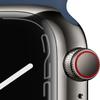 Apple Watch Series 7 (GPS + Cellular 45mm) Graphite Stainless Steel Case with Abyss Blue Sport Band (Renewed) view 2