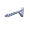 Electro Zinc Plated Wire Mesh Cable Tray Bracket, Silver Steel, Triangle, Wall Mount, 600mm, 2 Pack view 1