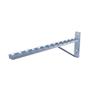 Electro Zinc Plated Wire Mesh Cable Tray Bracket, Silver Steel, Triangle, Wall Mount, 600mm, 2 Pack view 2