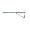 Electro Zinc Plated Wire Mesh Cable Tray Bracket, Silver Steel, Triangle, Wall Mount, 600mm, 2 Pack view 3