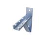 NavePoint Electro Zinc Plated Wire Mesh Cable Tray Bracket, Silver Steel, Triangle, Wall Mount, 150mm, 2 Pack view 1