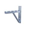 NavePoint Electro Zinc Plated Wire Mesh Cable Tray Bracket, Silver Steel, Triangle, Wall Mount, 150mm, 2 Pack view 2