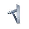 NavePoint Electro Zinc Plated Wire Mesh Cable Tray Bracket, Silver Steel, Triangle, Wall Mount, 150mm, 2 Pack view 4