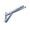 NavePoint Electro Zinc Plated Wire Mesh Cable Tray Bracket, Silver Steel, Triangle, Wall Mount, 500mm, 2 Pack view 1