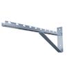 NavePoint Electro Zinc Plated Wire Mesh Cable Tray Bracket, Silver Steel, Triangle, Wall Mount, 500mm, 2 Pack view 2