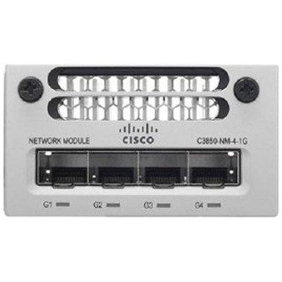 Cisco C3850-NM-4-1G 4-Port 1GB SFP Network Module for 3850 Series (Renewed)