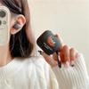 2 Pack Cute Lovely Design Astronaut Style Soft Silicone Protective Case Cover Sleeve Compatible with Sony LinkBuds WF-L900 Earbuds, Protective Skin Sleeve with Key Chain (Black+White) view 4