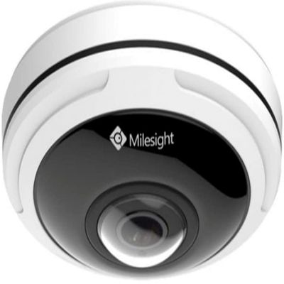Milesight MS-C9674-PA 12MP AI 360 Panoramic Fisheye Mini Network Camera, 1/1.7" Progressive Scan CMOS, 1.98mm@F2.8 Lens, Resolution 4000x3000, Up to 15m IR Distance, Support PoE, DC12V