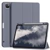 Aoub New iPad Pro 12.9 Case 6th Generation 2022 / 5th Gen 2021/ 4th Gen 2020 with Built-in Pencil Holder, Auto Wake/Sleep, Slim Stand Soft Back Shell Smart Cover for iPad Pro 12.9 Inch, Purple Gray view 1