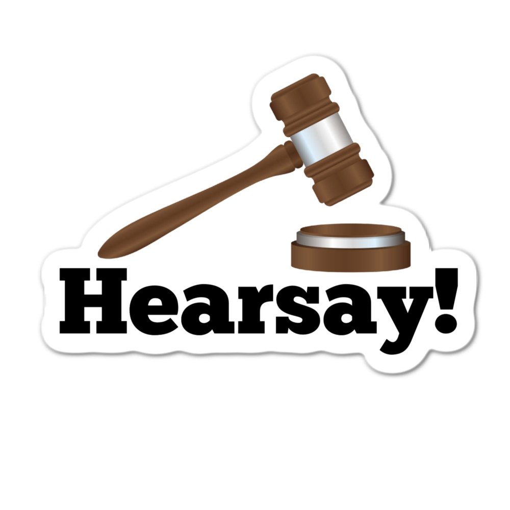 3.5" Hearsay Gavel Johnny Depp 2022 Trial Laminated Laptop Sticker (Quantity 3)
