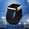 CNYMANY 18mm Universal Ballistic Watch Band, Nylon Canvas Woven Loop Replacement Strap Wristband Buckle Fastener Adjustable Closure for Smart-watch Sport Fitness Tracker - Black view 3