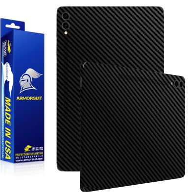 ArmorSuit MilitaryShield Black Carbon Fiber Skin Vinyl Wrap for Samsung Galaxy Tab S8 Ultra 14.6"(2022) - Anti-Bubble Film