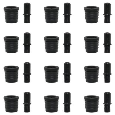 WHYHKJ 12 Sets Speaker Grill Guides Speaker Grill Peg DIY Audio Speaker Buckles Plastic Ball Socket Type Grill Guides Peg Kit Speaker Buckles Snap Button Fasteners for Speaker Parts Accessories