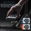 Bike Stem Phone Mount with Quad Safety Buckles  CNC Aluminum Center Holder for iPhone & Android | Quick Install | Anti-Shake Clamp for MTB/Road/Mountain view 3