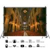 10x6.5FT Luxurious Palace Photography Background Retro Old Church European Golden Castle Backdrops Personal Portrait Religion History Culture Photo Studio Props Wallpaper view 3