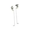 fqparts Generic Laptop LCD Screen Hinges Set Shaft Axis Bracket for Lenovo for ideapad Z510 L&R view 1