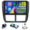 Roinvou [2G+64G] for Subaru Forester Impreza WRX STI 2008 2009 2010 2011 2012 Car Radio with Wireless Carplay/Android Auto, 9 Inch Android 15 IPS Touch Screen Car Stereo, Bluetooth, GPS, WiFi, HiFi view 1