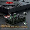 Ampapa A1 Vacuum Tube Phono Preamp, Headphone Amp, Hi-Fi Audiophile Preamplifier for MM Turntable Record Player with Tone Control for Home Stereo Audio System view 2