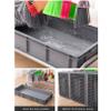 WXZX Broom Holder OrganizerBroom and Mop Holder Put Wet Mops Movable Floor-Mounted Mop Rack Floor Standing Cleaning Tool Cart Storage for Garden Garage Schools, Hospitals, Factories, Hotels view 4
