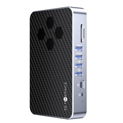 DisplayLink Docking Station with Dual Display, 2 HDMI Ports and 1 DisplayPort for Double 4K Display, Laptop 15 in 1 Docking Station with 100W PD Charging, SD/TF, 1 USB-C, 6 USB-A Ports, 3.5mm Audio
