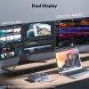 DisplayLink Docking Station with Dual Display, 2 HDMI Ports and 1 DisplayPort for Double 4K Display, Laptop 15 in 1 Docking Station with 100W PD Charging, SD/TF, 1 USB-C, 6 USB-A Ports, 3.5mm Audio view 3