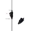 MONICONA C Shape Walkie Talkie Earpiece Headset with Mic for Motorola CLP1010e CLP1080e CLP1083e CLP446e CLP107e CLPe Plus (Pack of 2) view 2