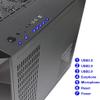 Gaming pc Case ATX Computer Game mid Tower 3.0 USB Tempered Glass Panel with 10PCS ARGB Fans Control Remote Black view 2