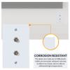 Newhouse Hardware 2-Port TV Cable Wall Plate, F Connector, for Coax Cable, Double Gang Video Wall Jack, 5-Pack, White view 4