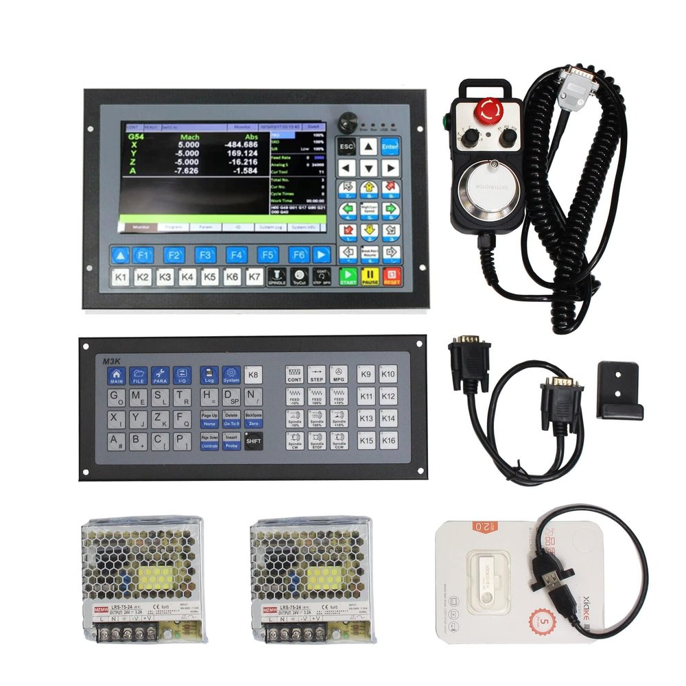 CNCTOPBAOS 5 Axis Offline CNC Controller DDCS Expert+MPG+Keyboard+Power 24V