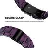 Resin Watch Band Compatible with Amazfit GTS 3GTSGTS 2 GTS 2e GTS 2 MiniGTR 42mmBip U Bands Replacement Adjustable Wristbands Bracelet Strap with Metal Stainless Steel Buckle for Women Men view 3