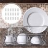 100pcs Shelf Feet Protecter Kitchen Sink Drain Basket Swan Drain Rack Portable Drying Rack Sink Protectors for Kitchen Sink Cord Kitchen Fixtures White Rubber Thread Grid Plastic view 4