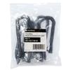 Newhouse Hardware 7 ft Uncoiled/1.33 ft Coiled Telephone Handset Cord, with RJ9 (4P4C) Connectors, Used to Connect The Telephone and Handset, 5-Pack, Black view 2