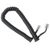 Newhouse Hardware 7 ft Uncoiled/1.33 ft Coiled Telephone Handset Cord, with RJ9 (4P4C) Connectors, Used to Connect The Telephone and Handset, 5-Pack, Black view 3