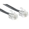 Newhouse Hardware 7 ft Uncoiled/1.33 ft Coiled Telephone Handset Cord, with RJ9 (4P4C) Connectors, Used to Connect The Telephone and Handset, 5-Pack, Black view 4