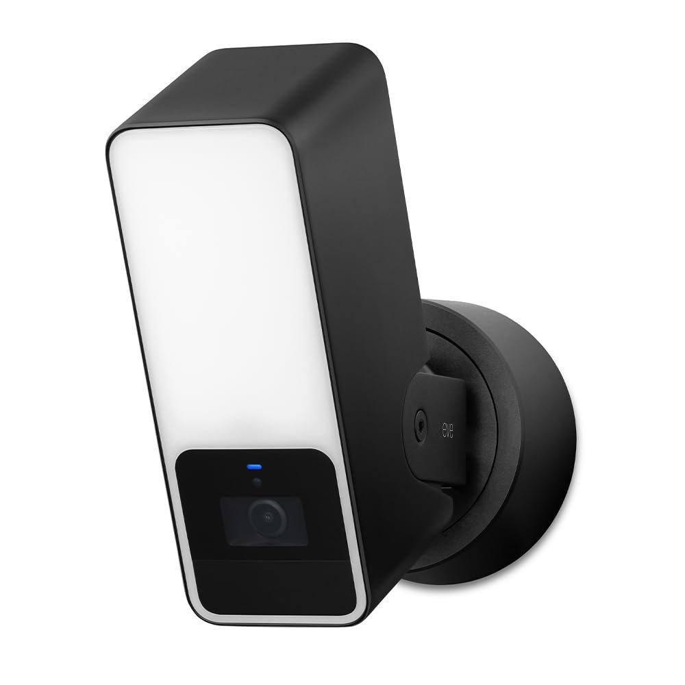 Eve Outdoor Cam  Secure floodlight Camera, Maximum Security & Privacy (HomeKit Secure Video), 1080p, Night Vision, Wi-Fi (2.4 GHz), Motion Sensor, Two-Way Communication, People/pet/Vehicle Detection