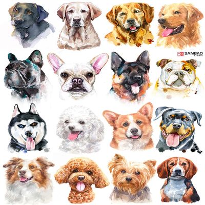 Ceramic Decals - Overglaze - Enamel Decal - Dogs